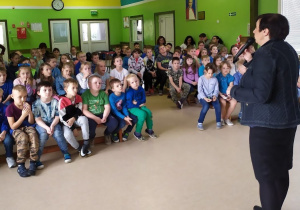 Wystąpienie pisarki.