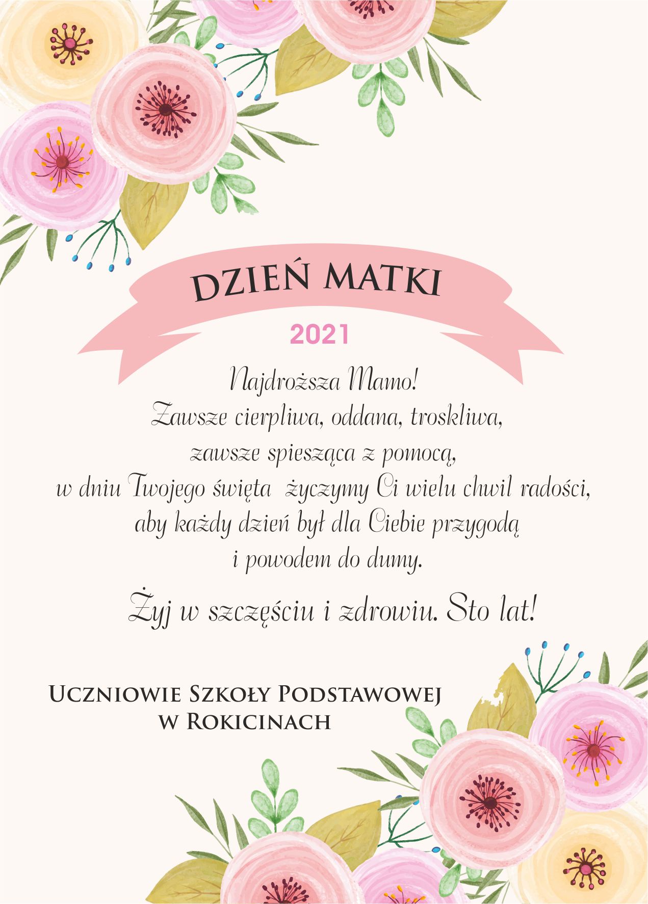 Życzenia na Dzień Matki