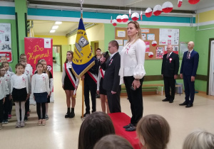 Poczet sztandarowy.