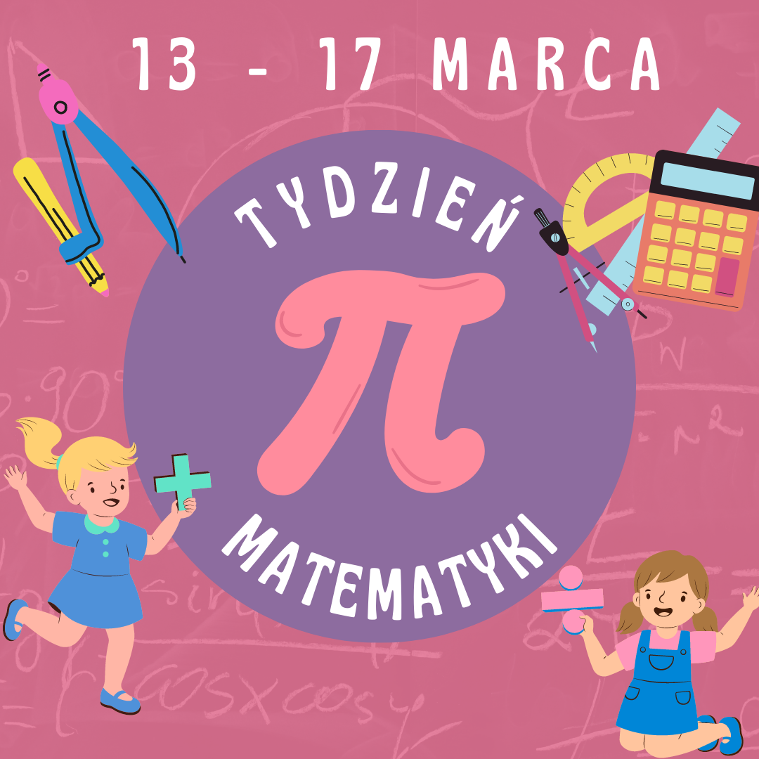 Plakat promujący Tydzień Matematyki.