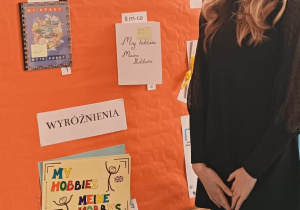 Wiktoria Rybińska na wręczeniu nagród.