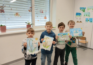 Uczniowie klasy pierwszej.