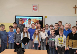 Lekcja wychowawcza w klasie 4b.