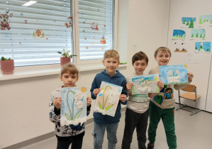 Uczniowie klasy pierwszej.